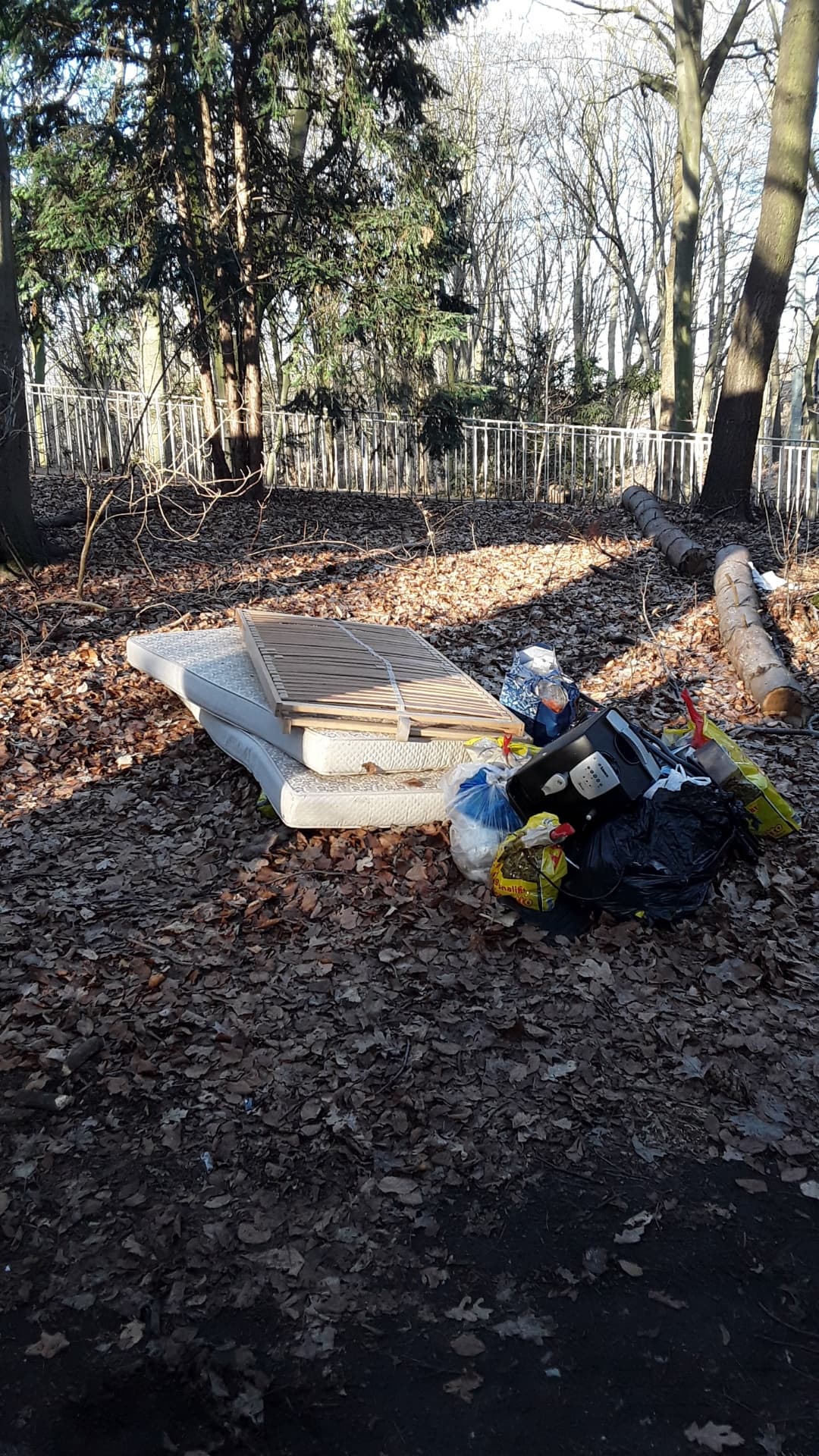 Wilde Müllkippe im Wald