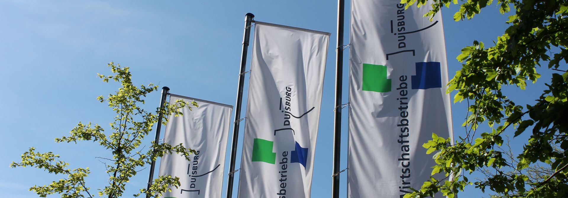 Fahnen der Wirtschaftsbetriebe Duisburg