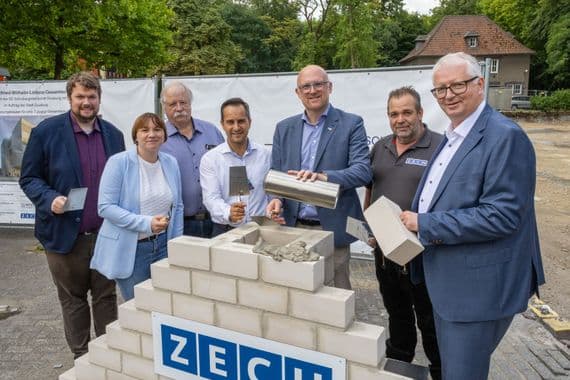 Grundsteinlegung für die Erweiterungsneubauten an der Gottfried-Wilhelm-Leibniz-Gesamtschule