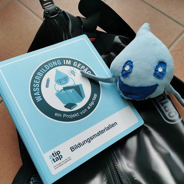 Buch mit Kuscheltier