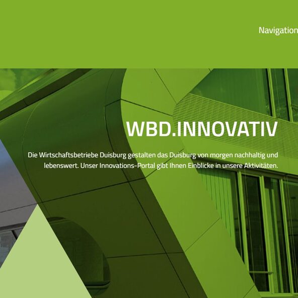Webseite WBD:INNOVATIV